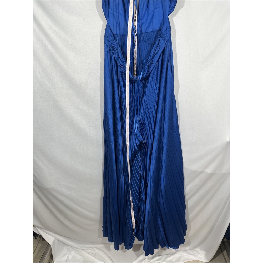 NWT IEENA Mac Duggal [ 12 ] 27361 Ruffe Cap Sleeve Cutout Pleated Jumpsuit S2046 - Picture 13 of 13